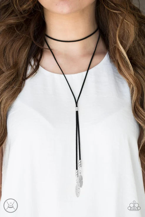 delicate necklaces for women -Lost On The Wind - Black Choker