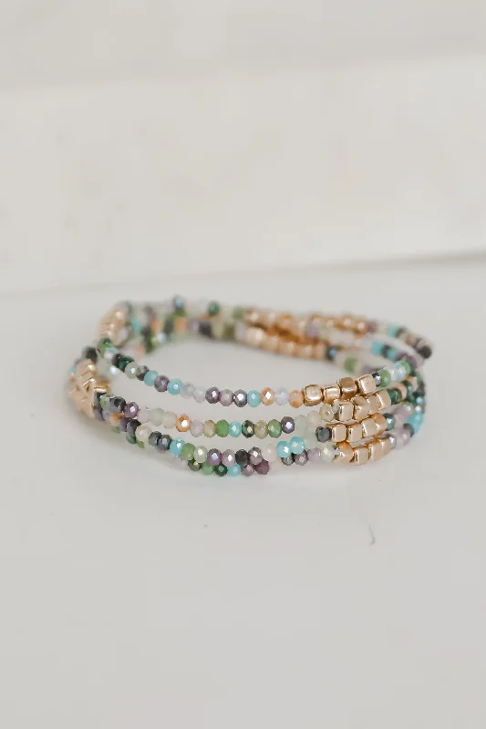 women’s bracelet sets -Delilah Beaded Bracelet Set