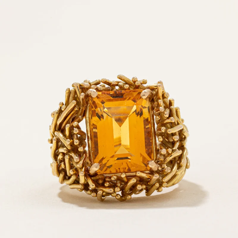 luxury engagement rings -Cavelti' Citrine Cocktail Ring | 7.00ct | SZ 8 |