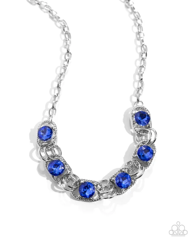 luxury pearl necklaces -Serrated Sensation - Blue