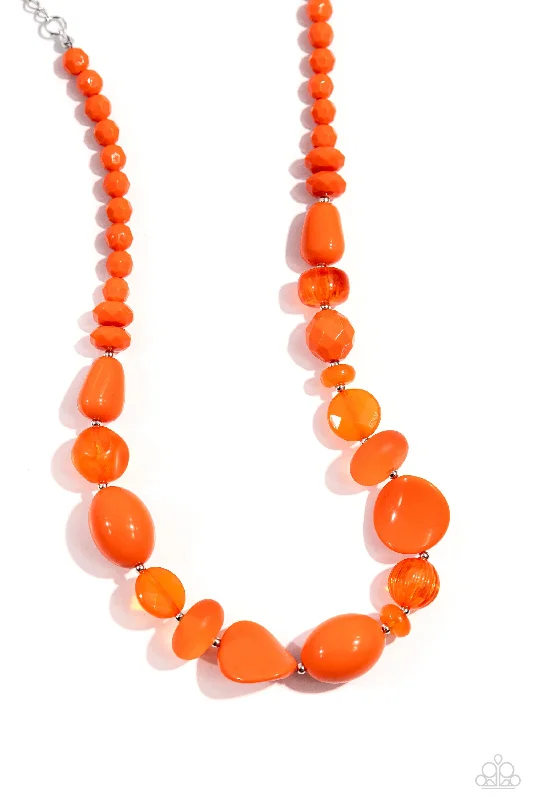 trendy women’s necklaces -Tropical Tsunami - Orange