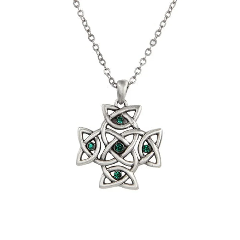 trendy tassel necklaces for women -Celtic Cross Necklace