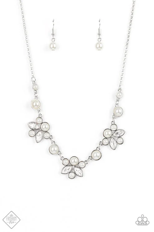 stackable necklace sets -Royally Ever After White Necklace