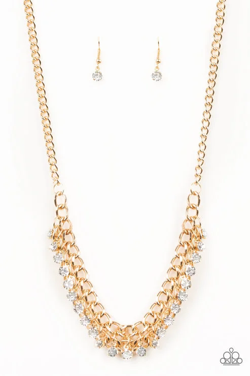 luxury rose gold necklaces -Glow And Grind Gold Necklace