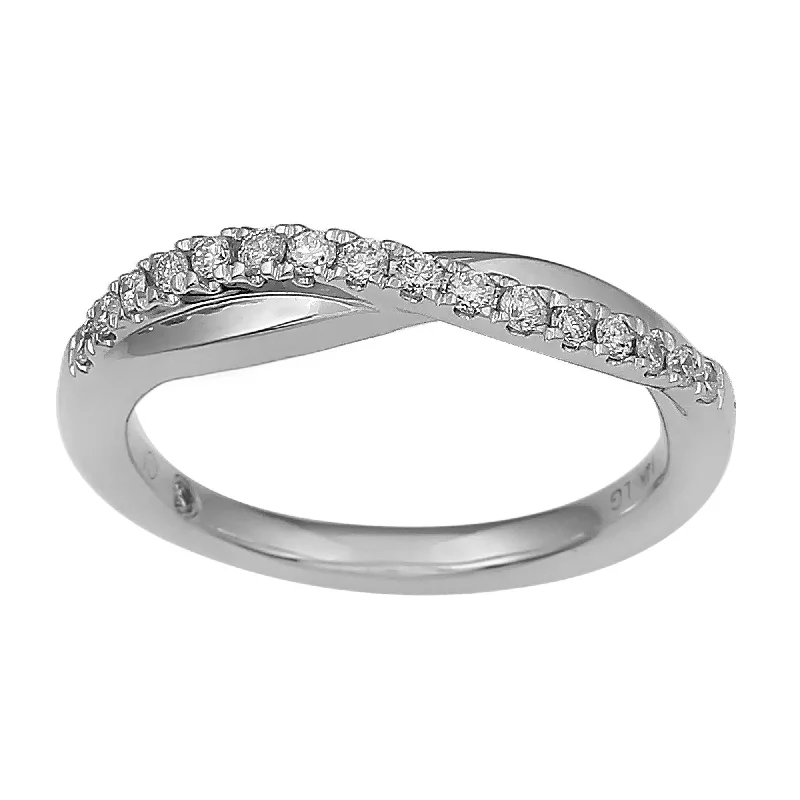 anniversary rings for women -Jada Wedding Band - 14K