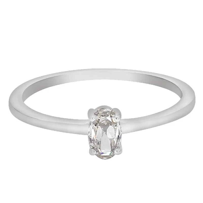 elegant bridal rings -Eleanor Ring - Solitaire 0.44Ct