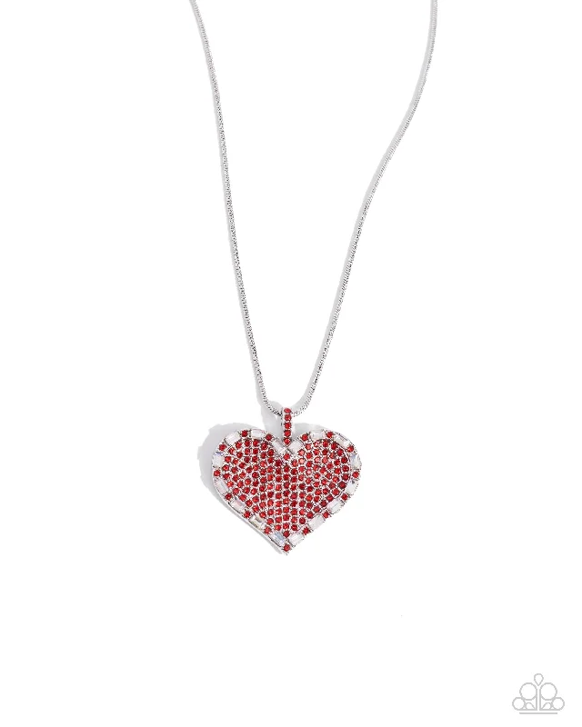 affordable necklaces for women -Affectionate Advance - Red