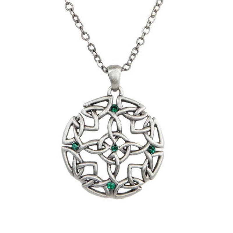 statement jewelry necklaces -Celtic Round Necklace