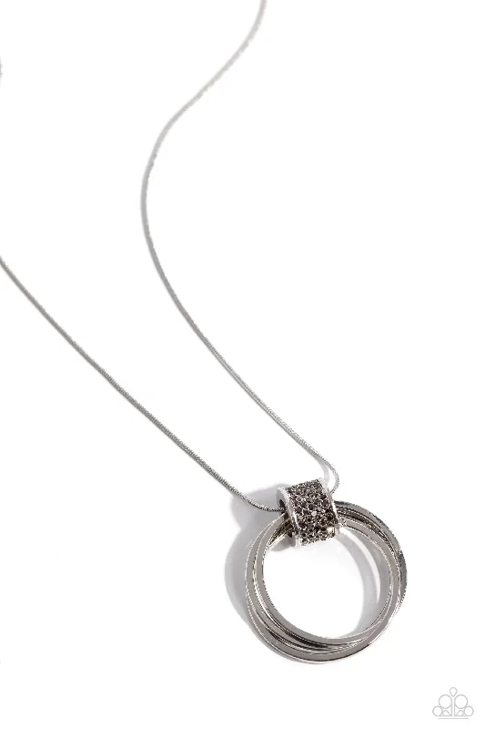 elegant crystal necklaces -In the Swing of RINGS - Silver