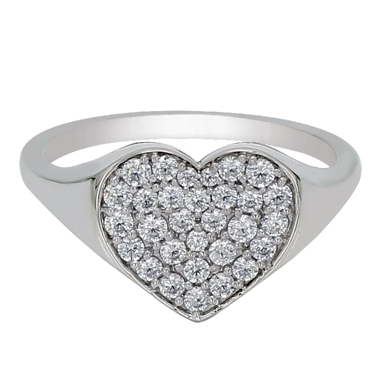 gemstone engagement rings -Larisa Heart Ring - 1/2Ctw