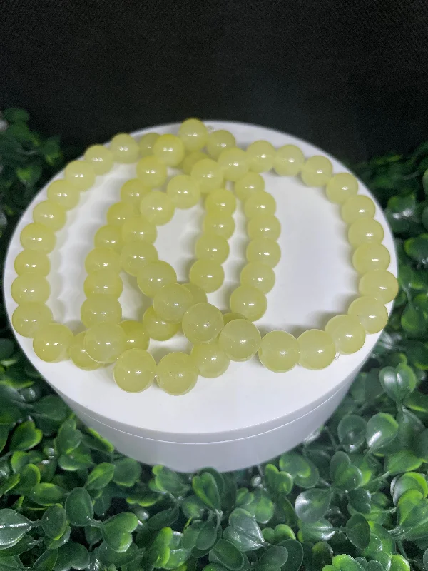 women’s tennis bracelets -Dry lemon beaded bracelets