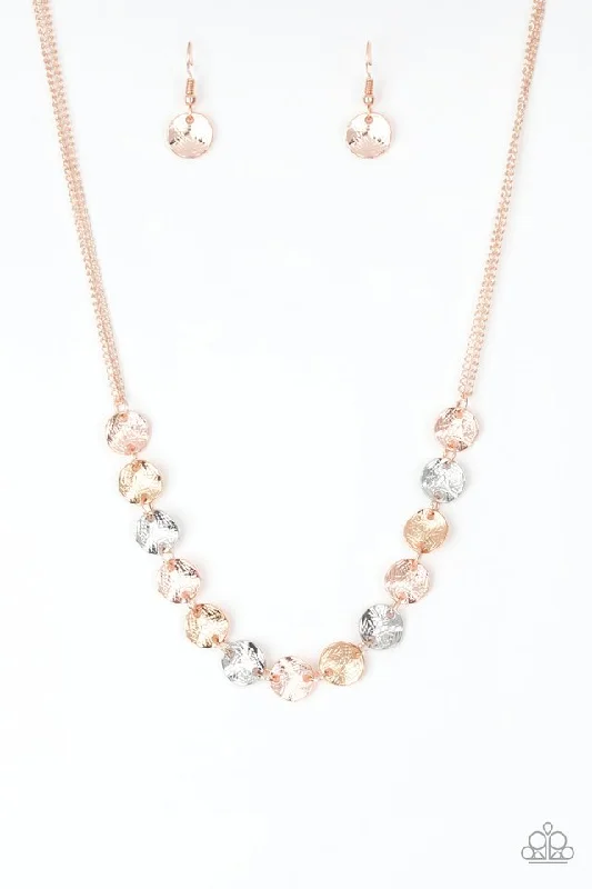 timeless diamond pendants -Simple Sheen Rose Gold Necklace