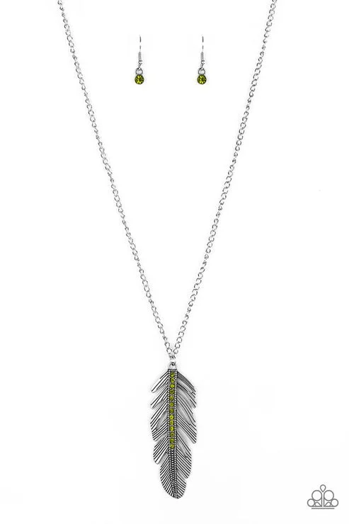 classic heart necklaces for women -Sky Quest Green Necklace