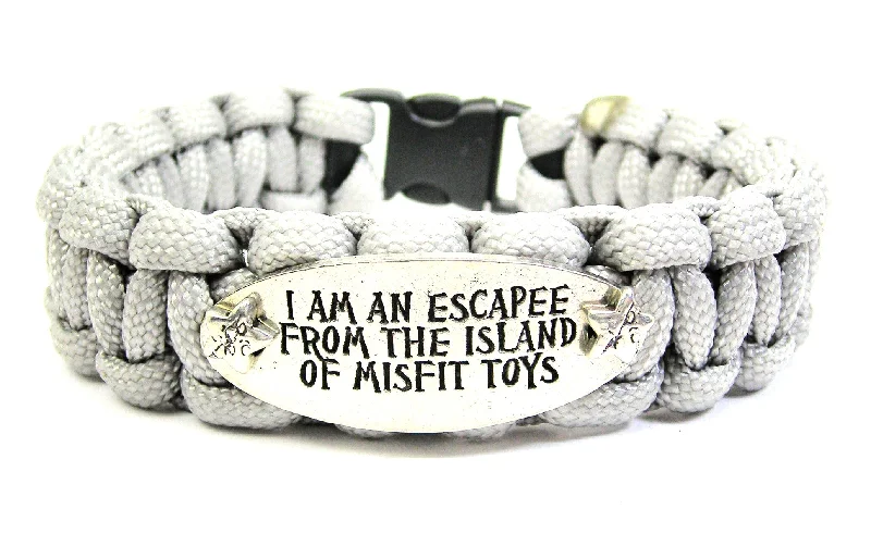 handmade bangles for women -I'm An Escapee From The Island Of Misfit Toys 550 Military Spec Paracord Bracelet