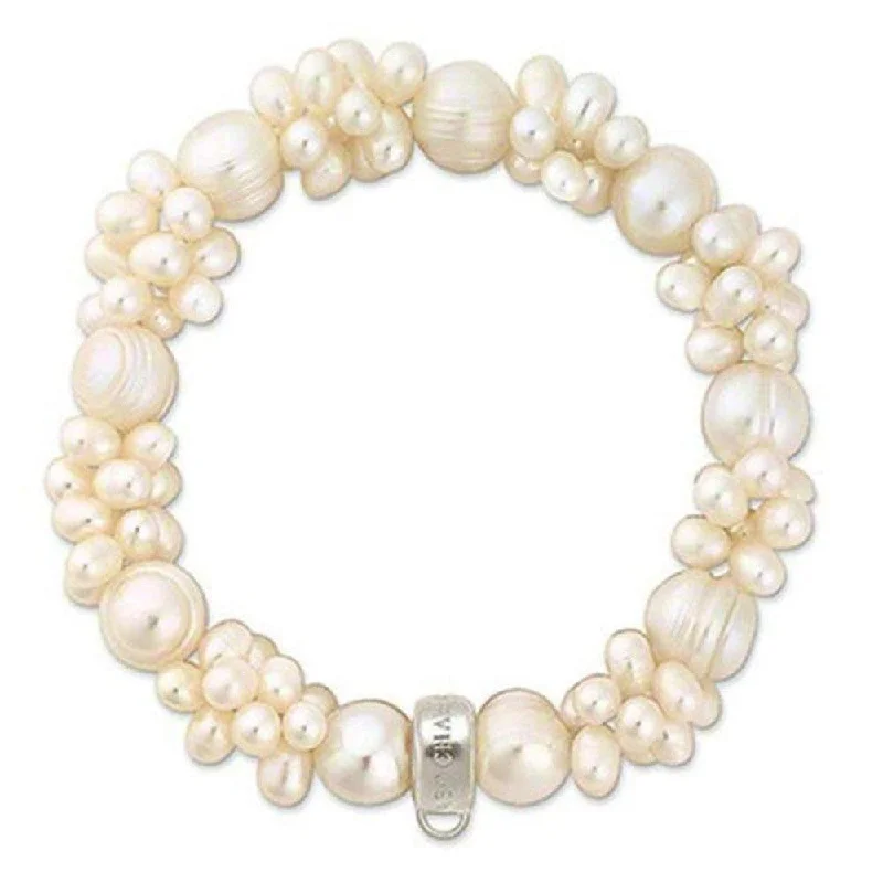 beautiful wedding bangles -Charm Bracelet Pearl Beads