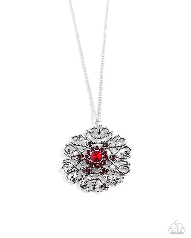 diamond necklaces for women -Jovial Jubilee - Red