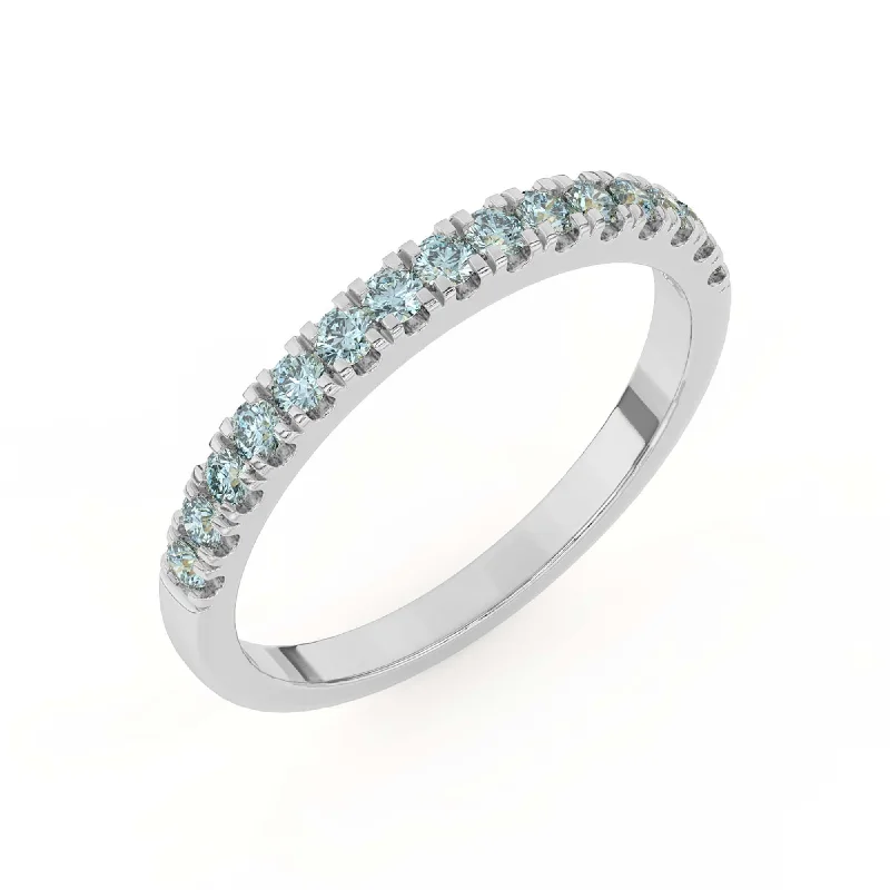 beautiful ring sets -Amanda Ann Ring - 1/2Ctw Blue