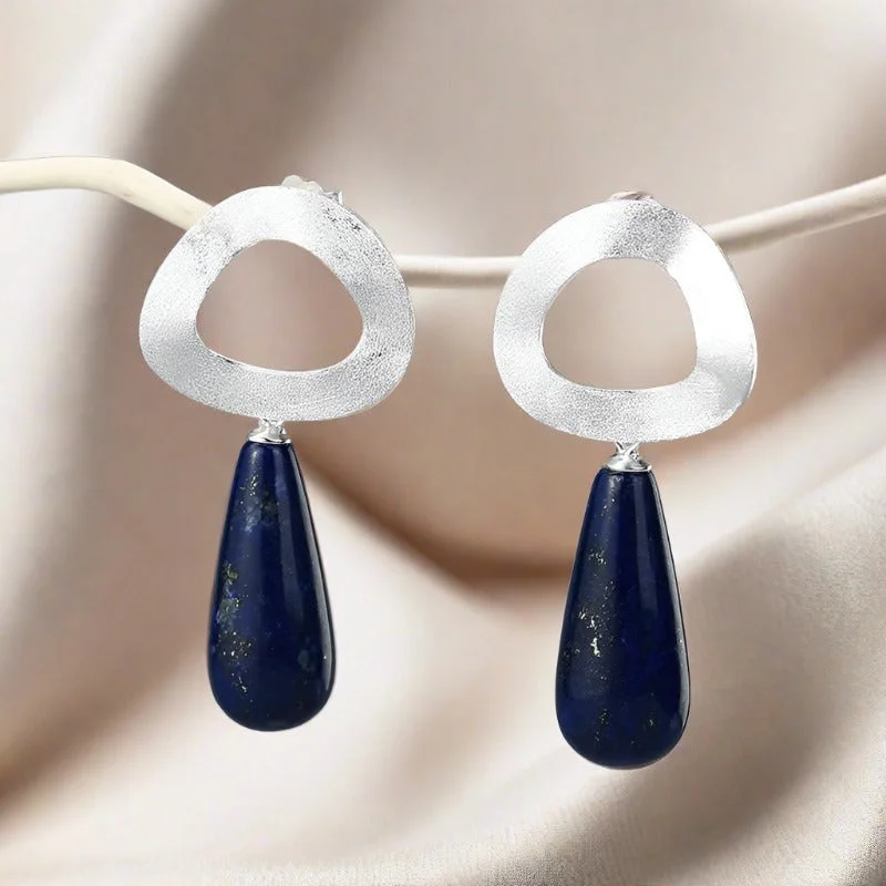 elegant hoop earrings -Abstract Drop Earring For Women & Girls