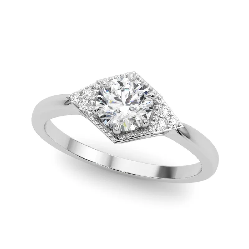 luxury platinum rings -Quinn Ring 1/2Ctw