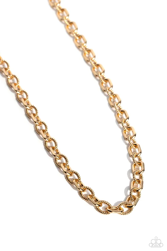 beautiful chain necklaces for women -Modern Motorhead - Gold