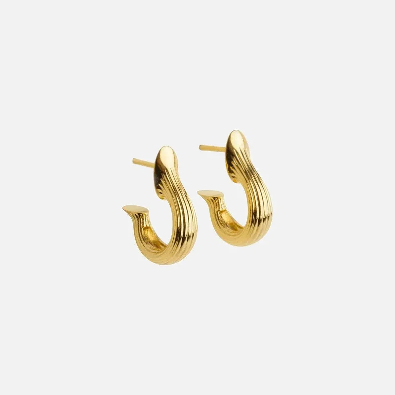 minimalist earrings for women -Small Teja Hoop Earrings