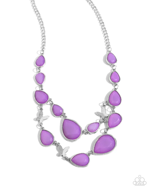 matching mother-daughter necklaces -BRIGHT Club - Purple