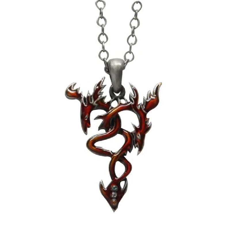 bohemian-inspired necklaces -Dual Dragon Necklace