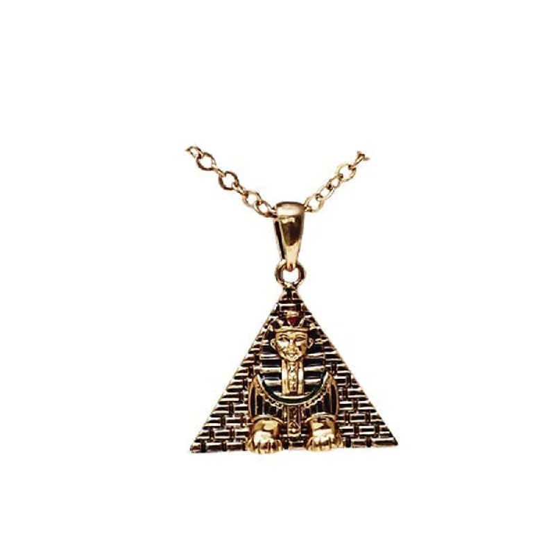 affordable necklaces for women -Sphinx Pyramid Necklace