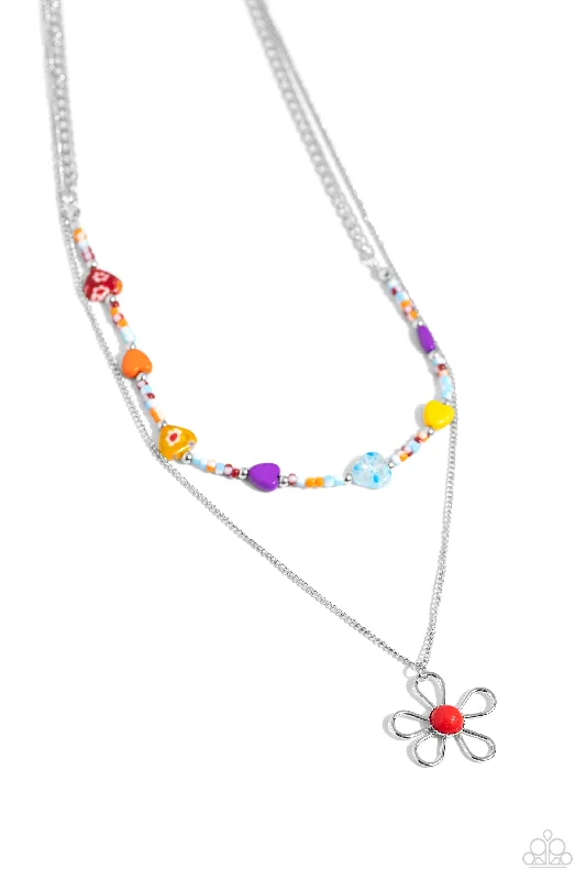 heart-shaped necklaces for women -Traditionally Trendy - Red