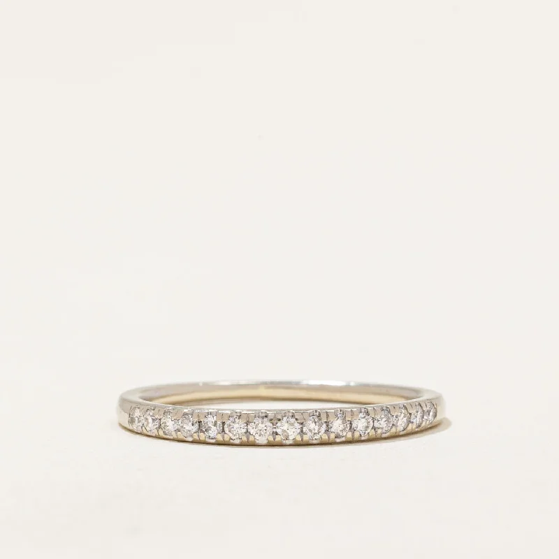 personalized rings for women -Diamond Semi Eternity Band | 0.15ctw | SZ 6 |