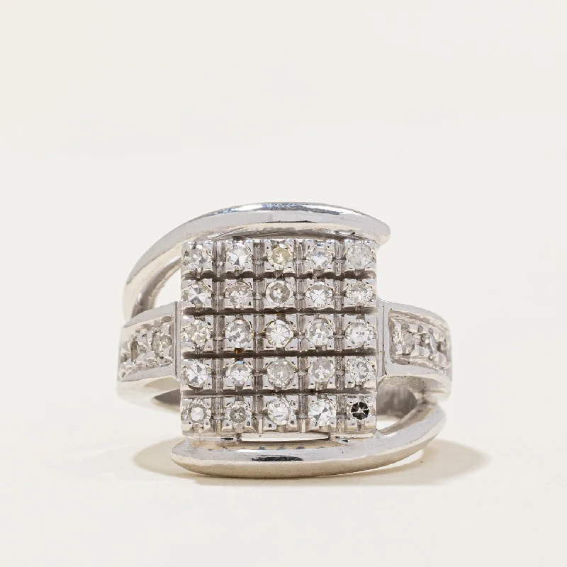 ring sets for women -Diamond Cocktail Ring | 0.62ctw | SZ 6 |