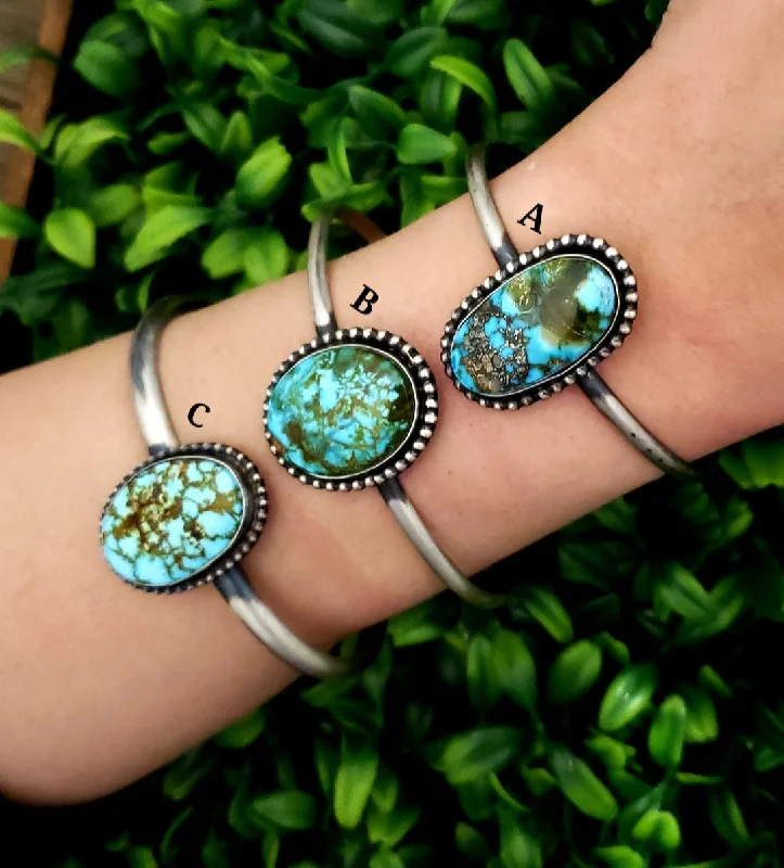 unique charm bracelets for women -Sterling Silver Turquoise Bracelets