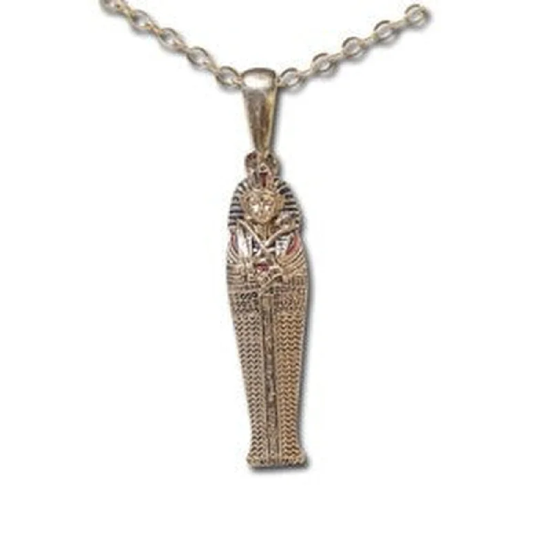 stylish gemstone necklaces -King Tut Sarcophagus Necklace