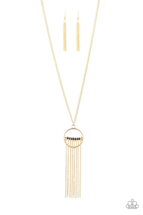 boho vintage necklaces -Terra Tassel Gold Necklace