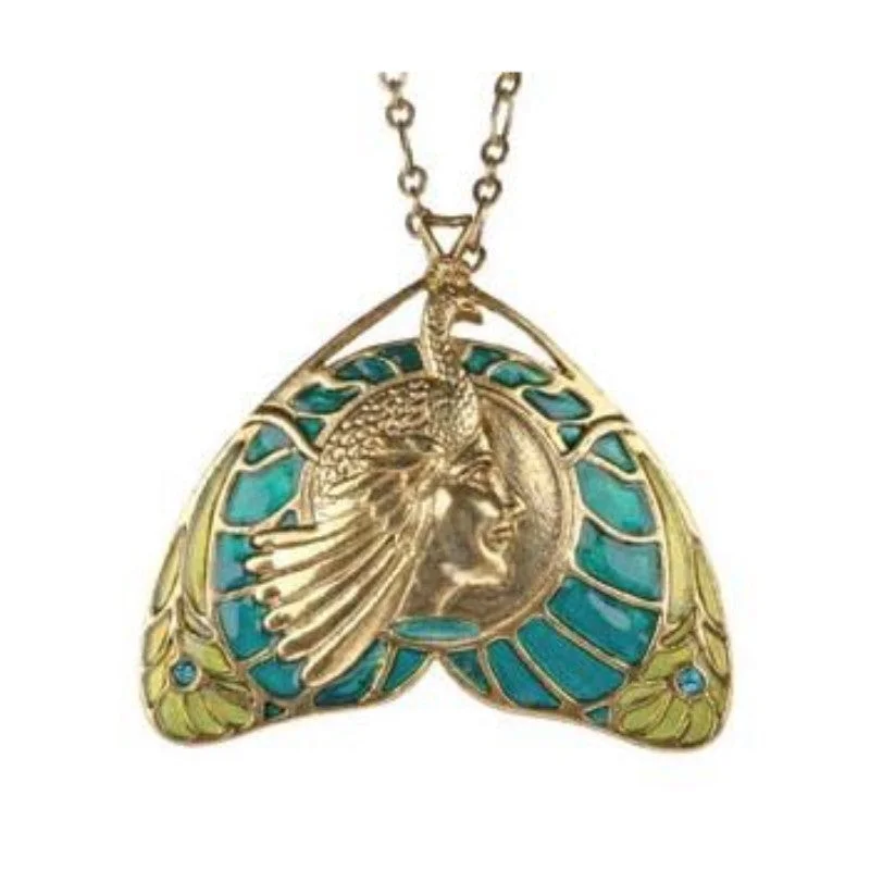 women necklace -Peacock Maiden Necklace