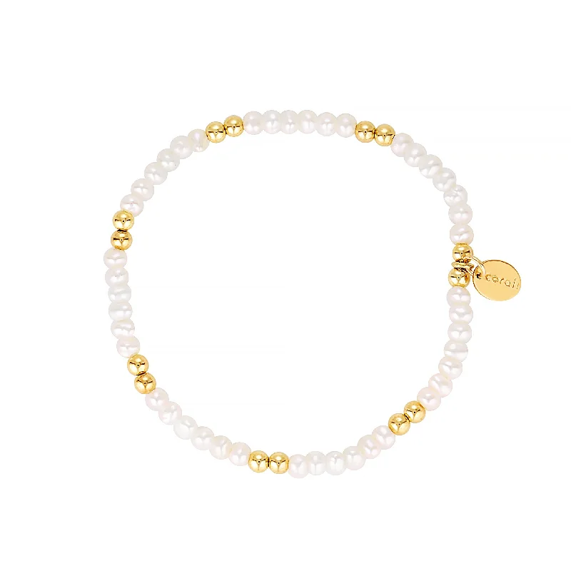 fashionable charm bracelets -Bridal Perlah Bracelet ~ Gold & Pearls