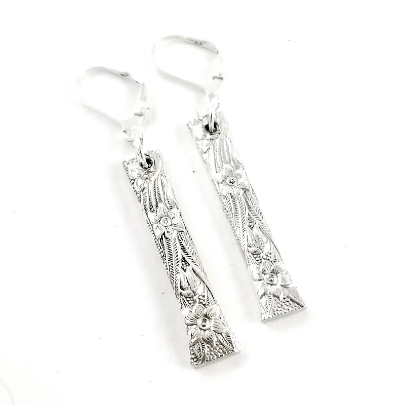 ear cuff earrings for women -National Silver Narcissus Spoon Earrings