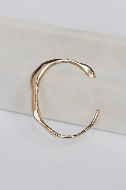 bangles with diamonds for women -London Gold Cuff Bracelet