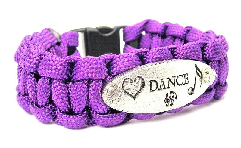 bridesmaid bracelets -Love Dance 550 Military Spec Paracord Bracelet