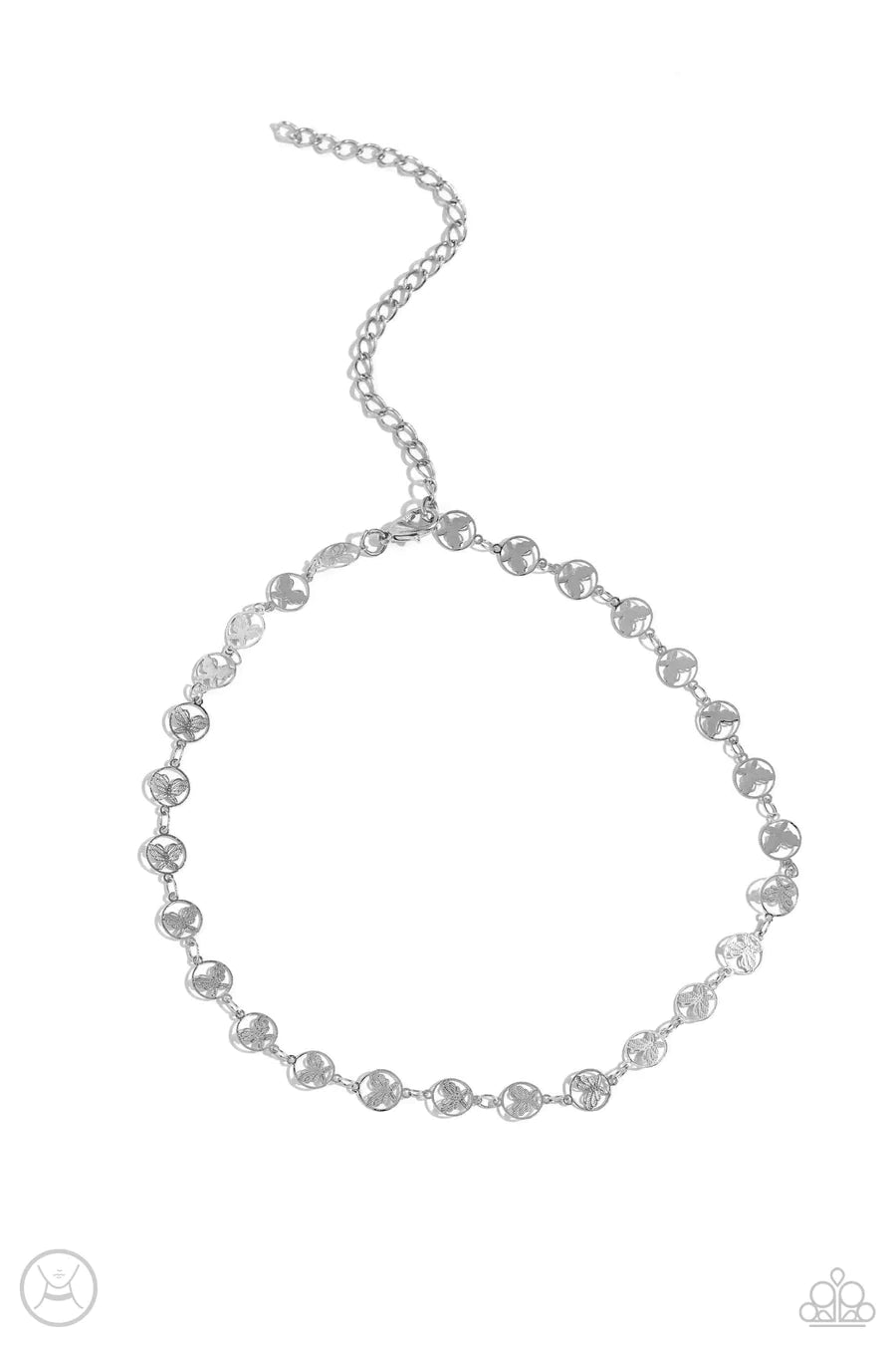 dazzling diamond necklaces -Fluttering Festival - Silver