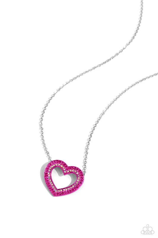 timeless diamond pendants -Hyper Heartland - Pink