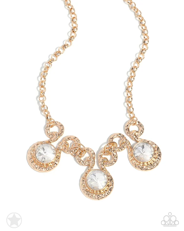 stylish necklaces for women -Hypnotized Gold Necklace