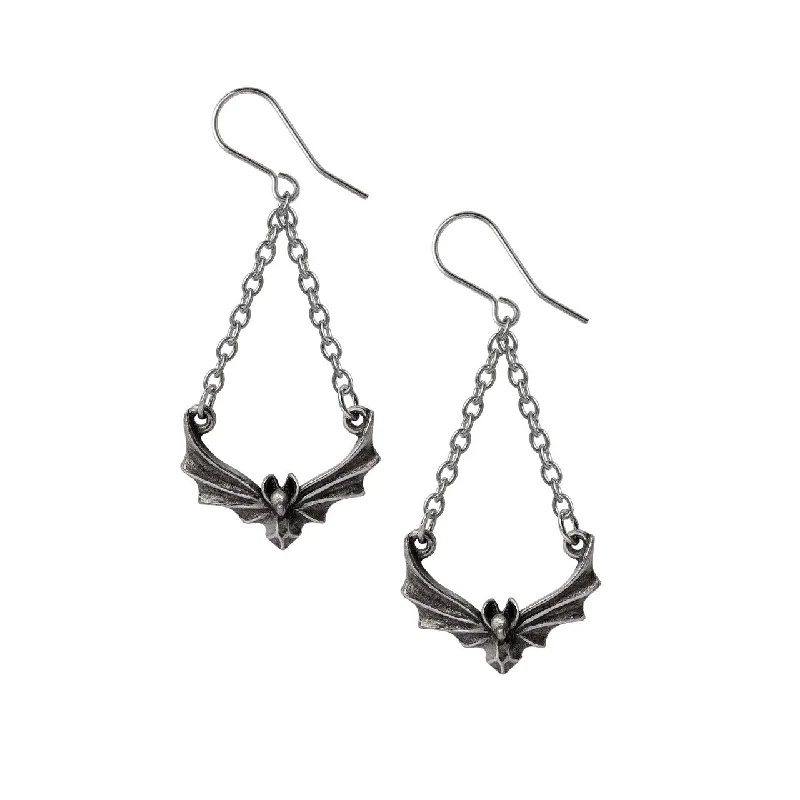 custom name earrings -The Attic Bat Earrings by Alchemy Gothic