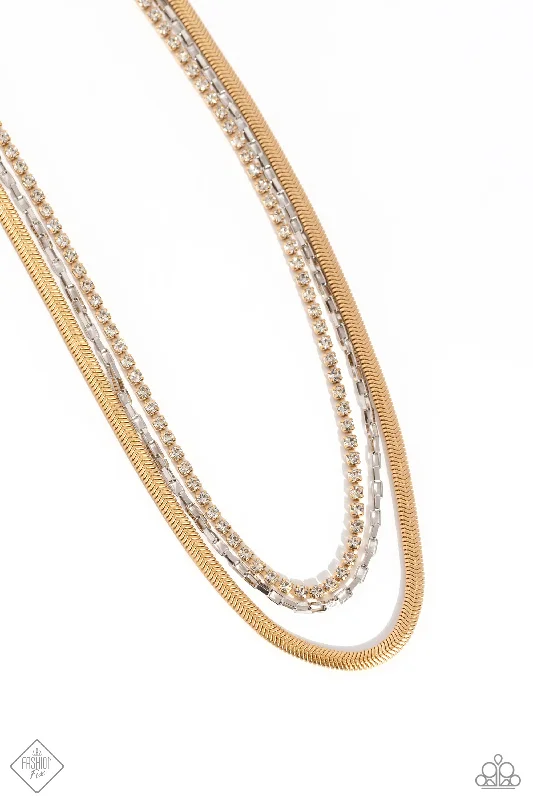 bridal necklaces for women -I SQUARE For You - Gold