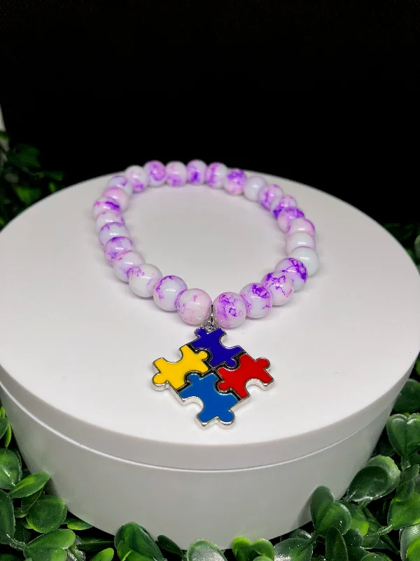 custom bracelet sets for women -Autism bracelet