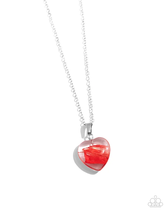 classic heart necklaces for women -HEART Exhibition - Red