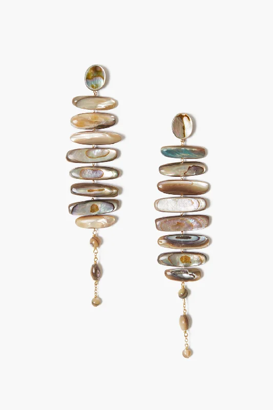 statement earrings for women -Mizumi Earrings Abalone