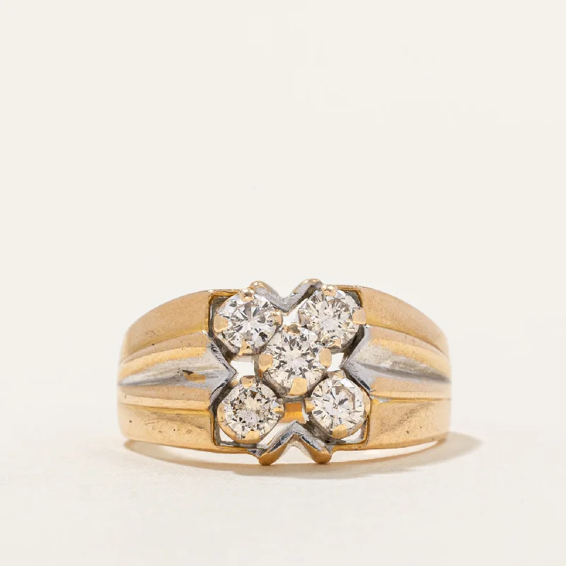 vintage wedding rings -Diamond Cocktail Ring | 0.76ctw | SZ 9.25 |