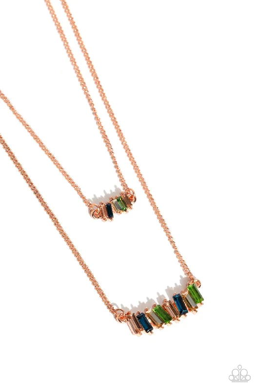 anniversary necklaces for women -Easygoing Emeralds - Copper