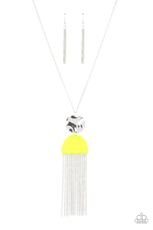 bridesmaid necklaces for women -Color Me Neon Yellow Necklace